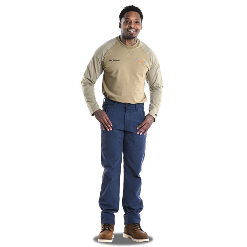Tan Top Navy Bottom Set 1, , large image number 0