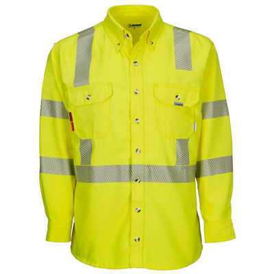 DriFire Hi-Vis Long Sleeve Button Down Shirt