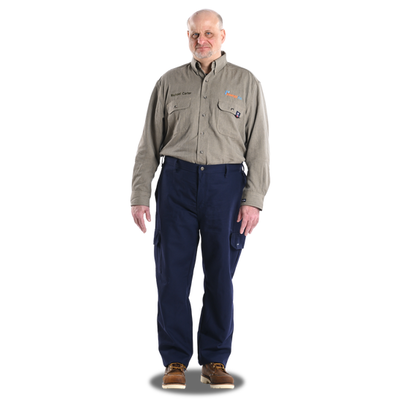 Tyndale Men's Tan Button Down & Cargo Pant FR Uniform