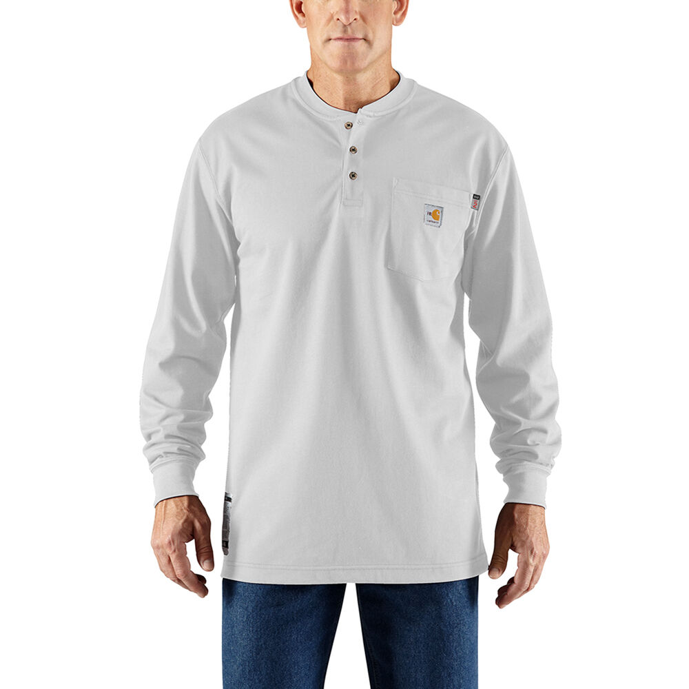 Buy Carhartt Force™ Long-Sleeve FR Henley Shirt | Tyndale FRC