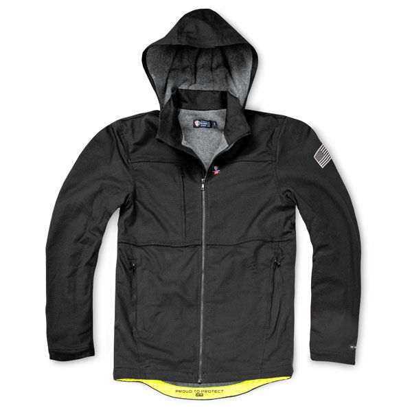 Hooded lined jacket top