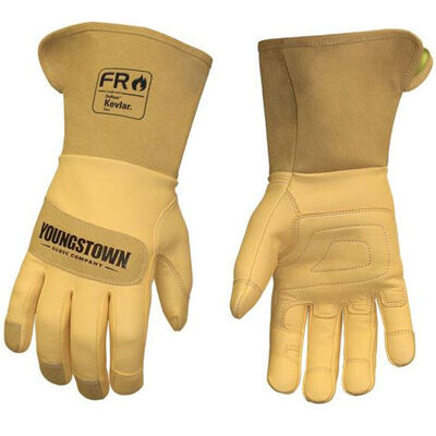 Youngstown Gloves Leather Lined Gloves With Wide Cuff