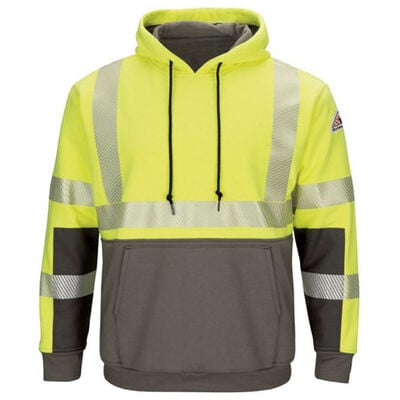 Bulwark Hi-Vis Lined Pullover Hooded Sweatshirt