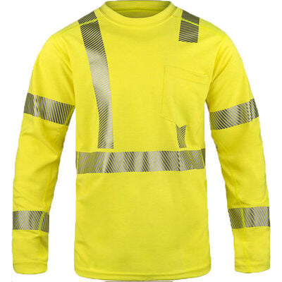 DriFire Long Sleeve Hi-Vis Shirt With Reflective Trim