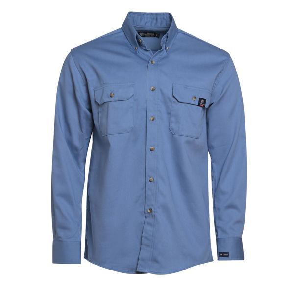 Buy Tyndale Men's Long Sleeve FR Button Down Work Shirt | Tyndale FRC